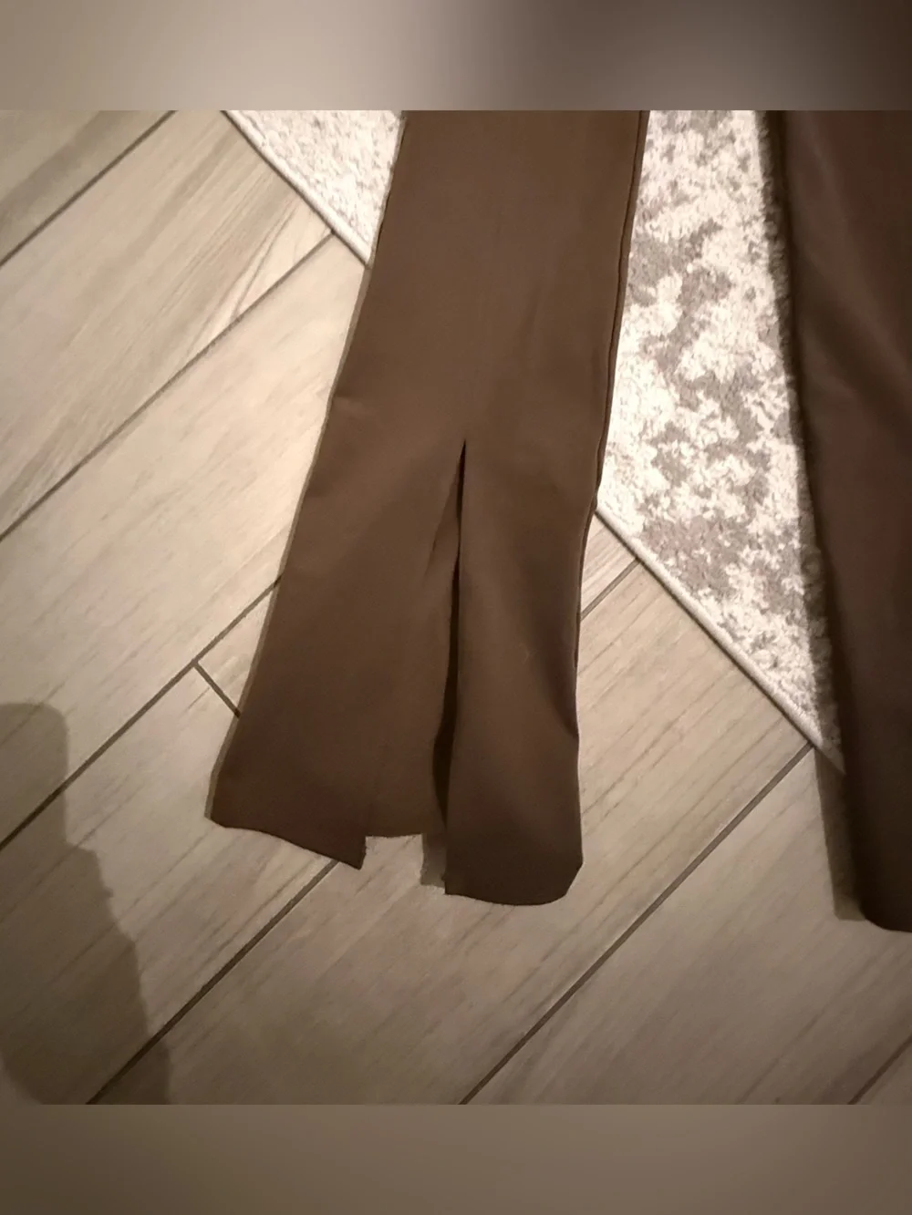 ALO Yoga Brown Split-Hem Boot Flare Pants